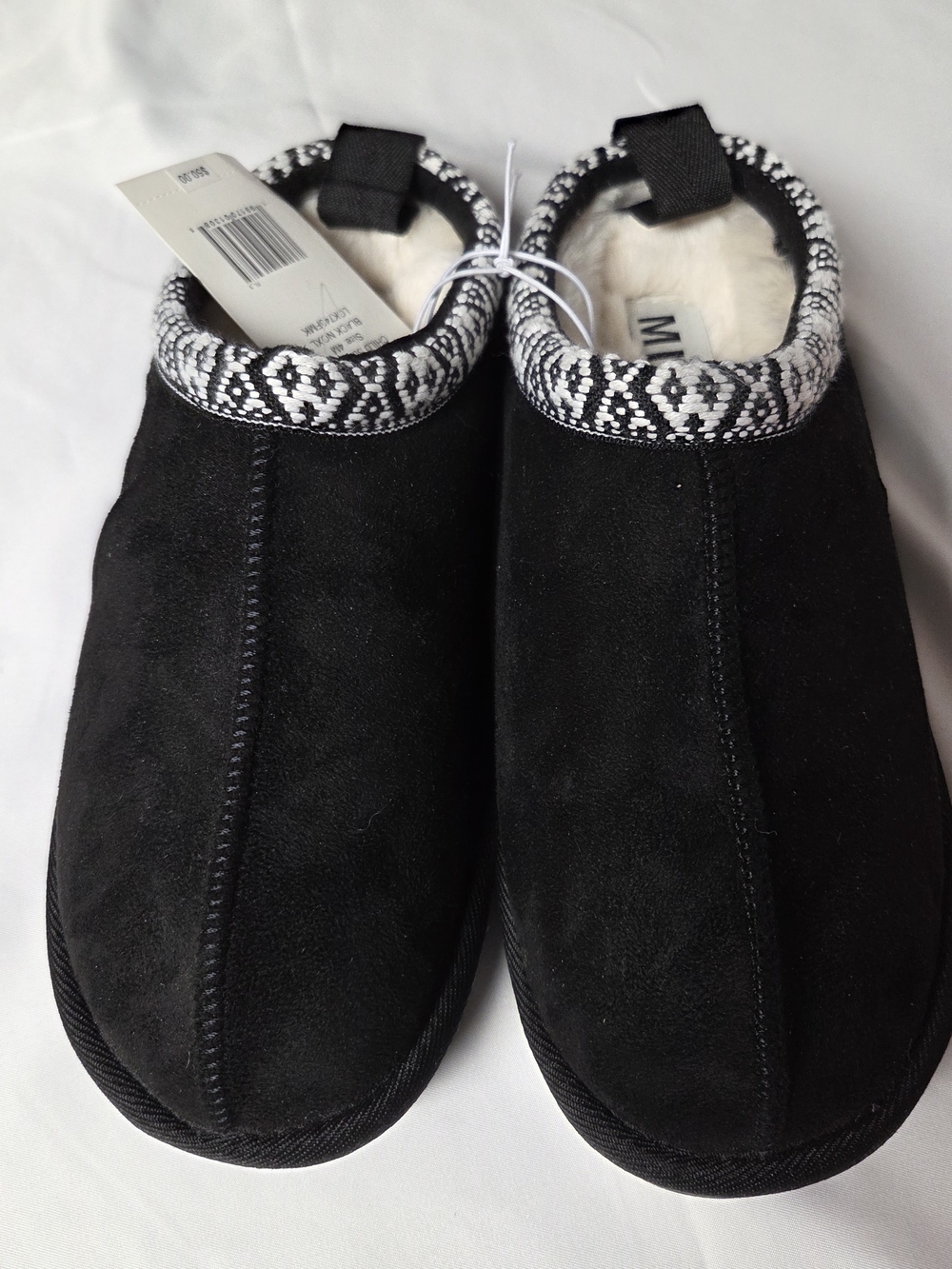 Mia Girl Black Slippers Size 4